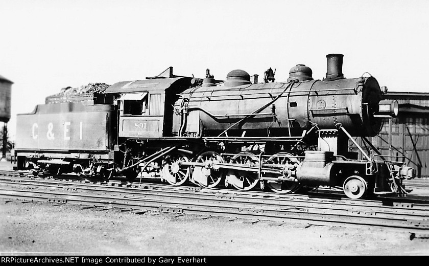 CEI 2-8-0 #891 - Chicago & Eastern Illinois